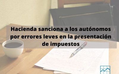 Hacienda multa con 300 euros a autónomos por errores que costarían 20