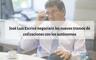 José Luis Escrivá negociará los nuevos tramos de cotizaciones con los autónomos